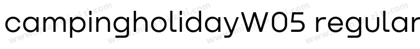 campingholidayW05 regular字体转换